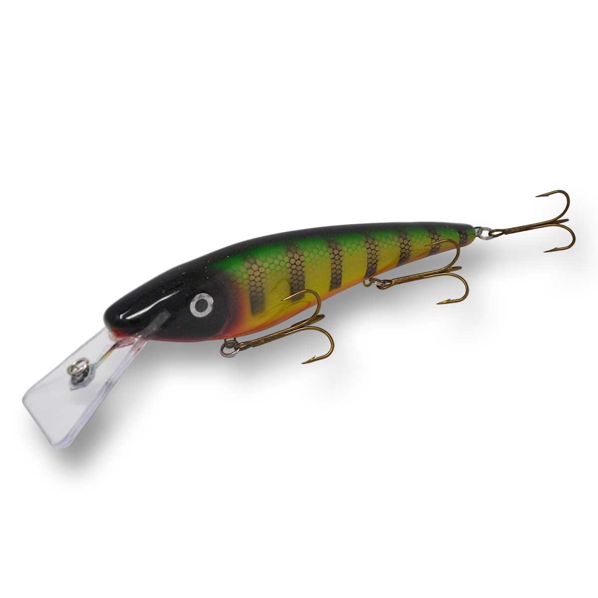 View of Crankbaits Slammer 10 Shallow Shad Crankbait Perch available at EZOKO Pike and Musky Shop