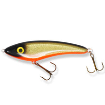 View of Jerk-Glide_Baits Slammer 6"Dropbelly Glider Golden Shiner available at EZOKO Pike and Musky Shop