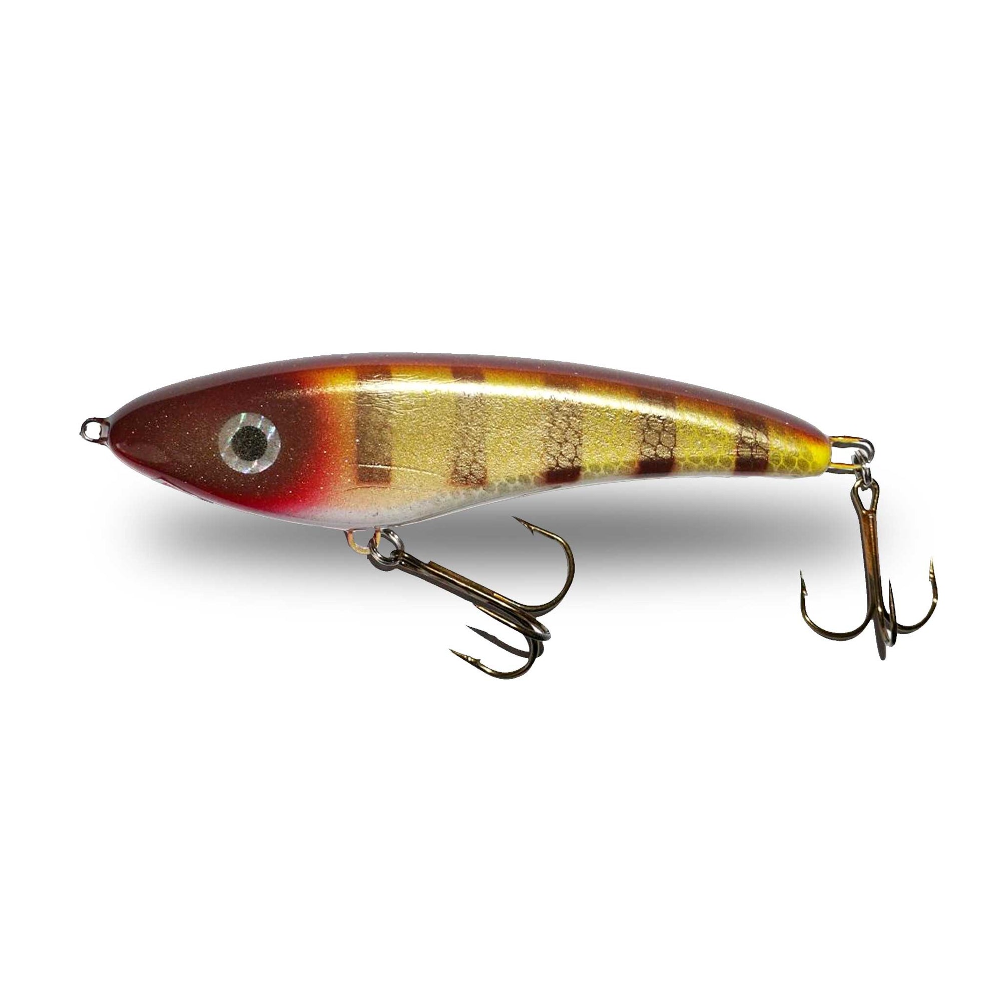 View of Jerk-Glide_Baits Slammer 6"Dropbelly Glider Walleye available at EZOKO Fishing