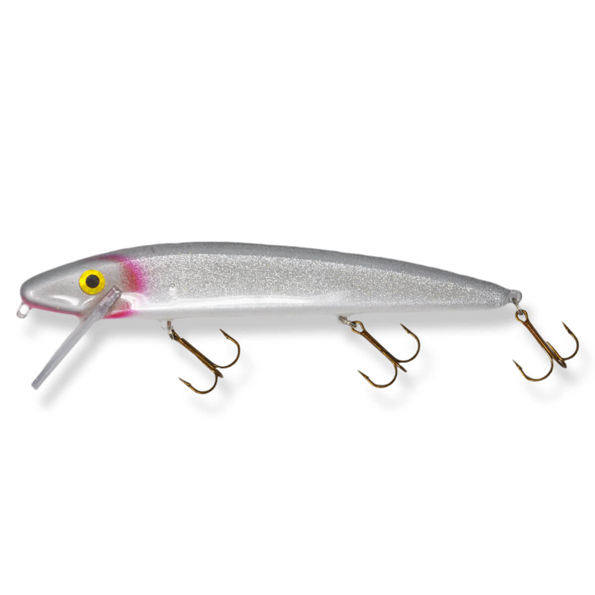 View of Crankbaits Slammer 8" Minnow Crankbait Shiner available at EZOKO Pike and Musky Shop