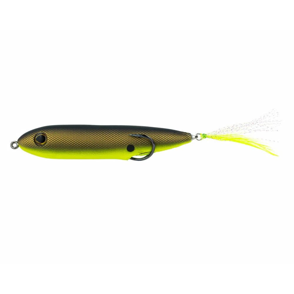 View of Top Waters Snag Proof Zoo Dog 3/5oz Chartreuse Shad available at EZOKO Fishing
