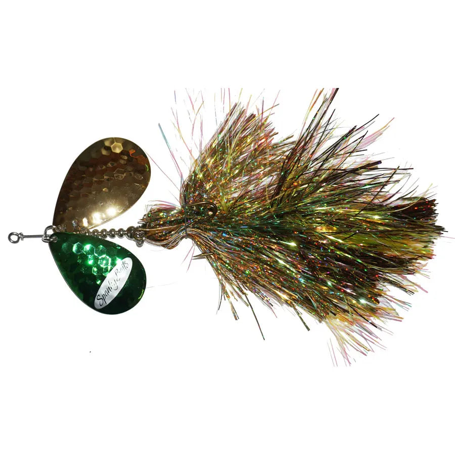 View of Bucktails Spanky Baits 1012 Firebomb Bucktail 9$ Bass available at EZOKO Fishing