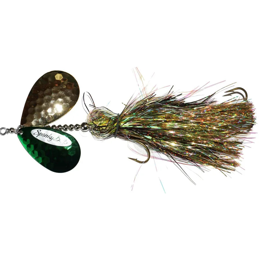 View of Bucktails Spanky Baits 109 Firebomb Bucktail 9$ Bass available at EZOKO Fishing