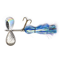 View of Bucktails Spanky Baits 109 Firebomb Bucktail Frostbite available at EZOKO Pike and Musky Shop