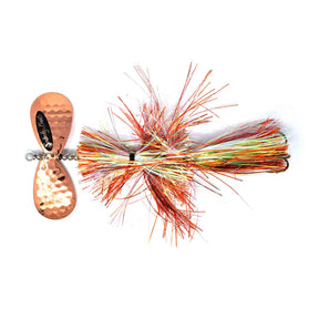 View of Bucktails Spanky Baits 99 Bucktail Copper Pearl available at EZOKO Pike and Musky Shop