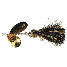 View of Bucktails Spanky Baits Lil Angry Bucktail Black & Gold available at EZOKO Fishing