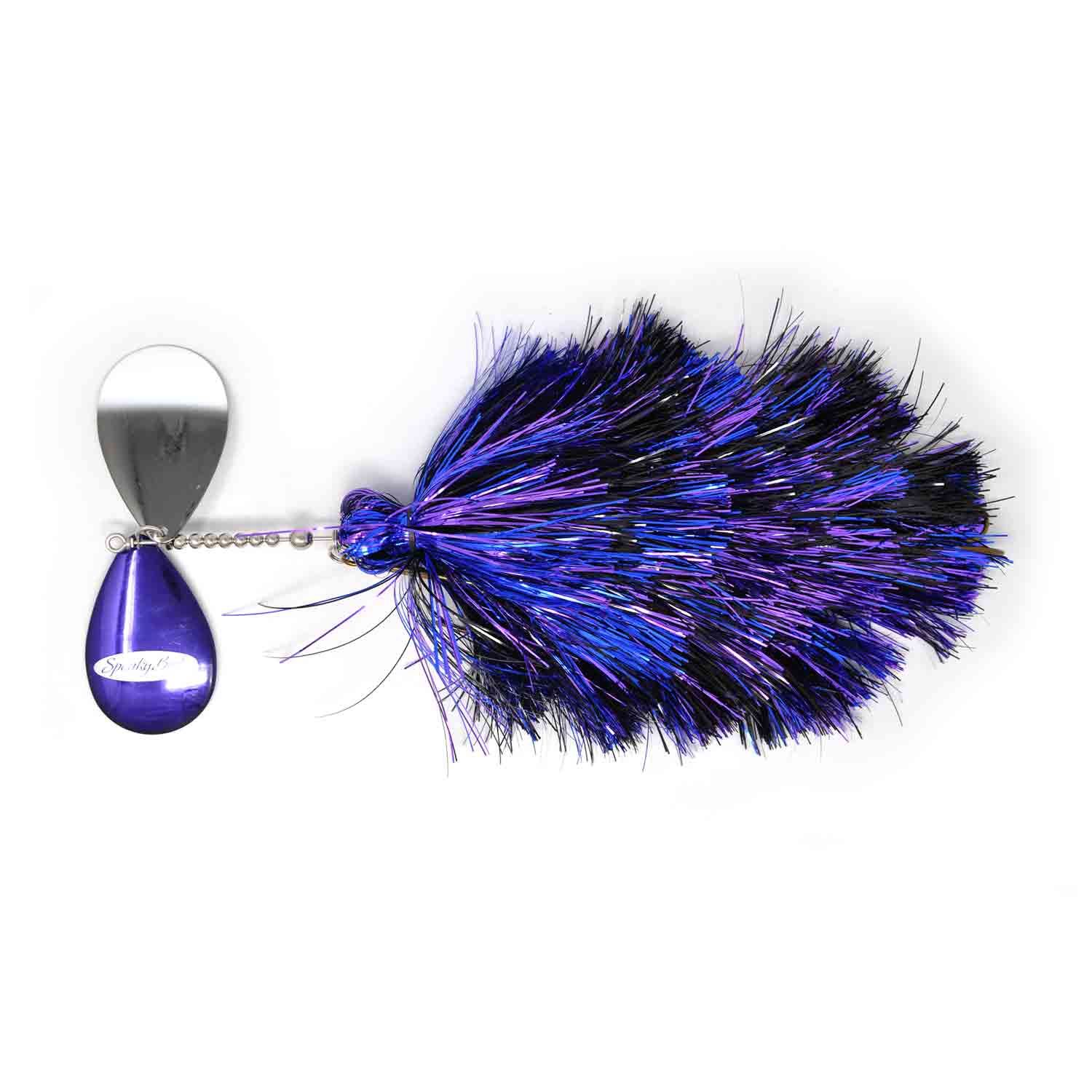 View of Bucktails Spanky Baits Meg Shocker Bucktail Grimmace available at EZOKO Fishing