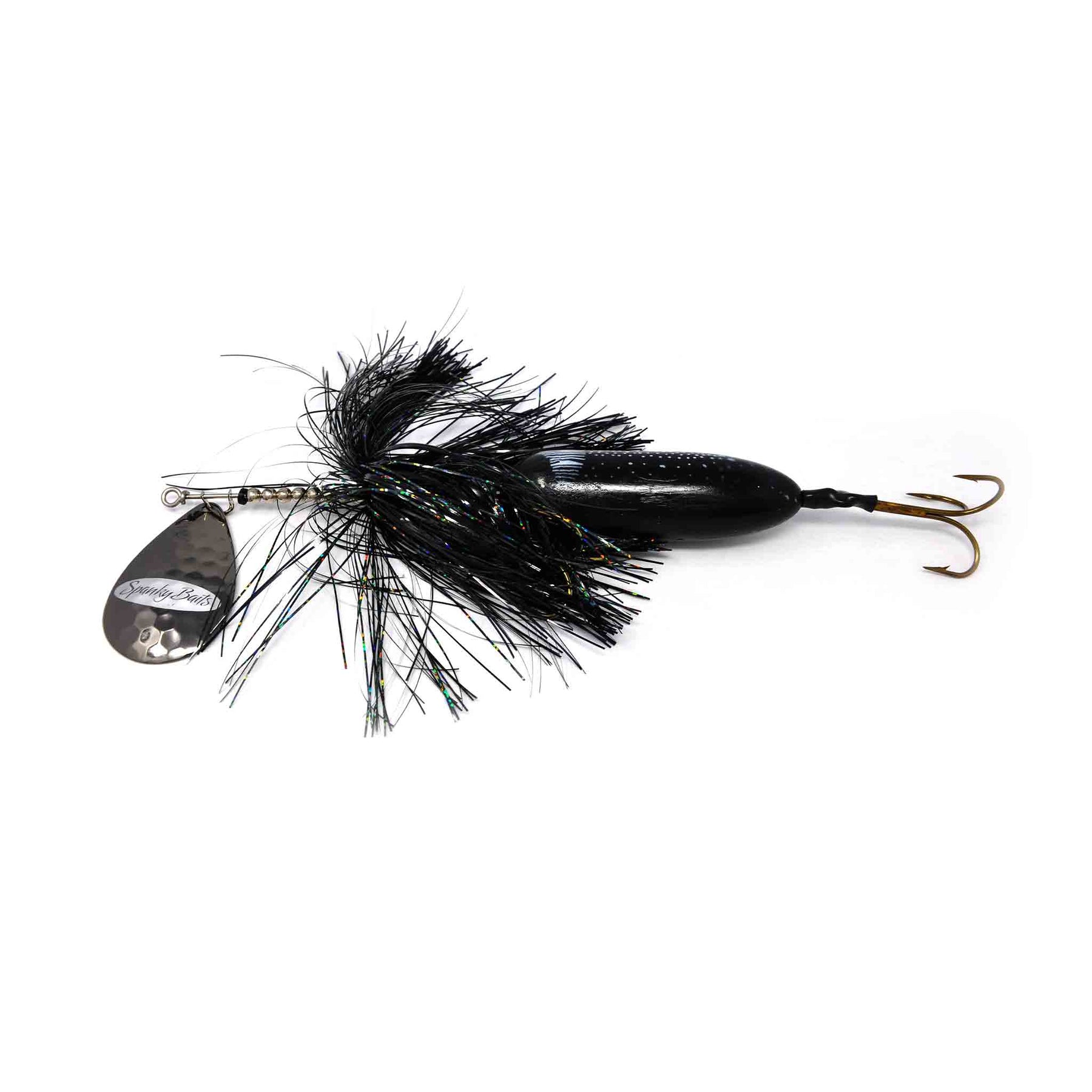 View of Bucktails Spanky Baits Pugsly 8 Bucktail Loon available at EZOKO Pike and Musky Shop