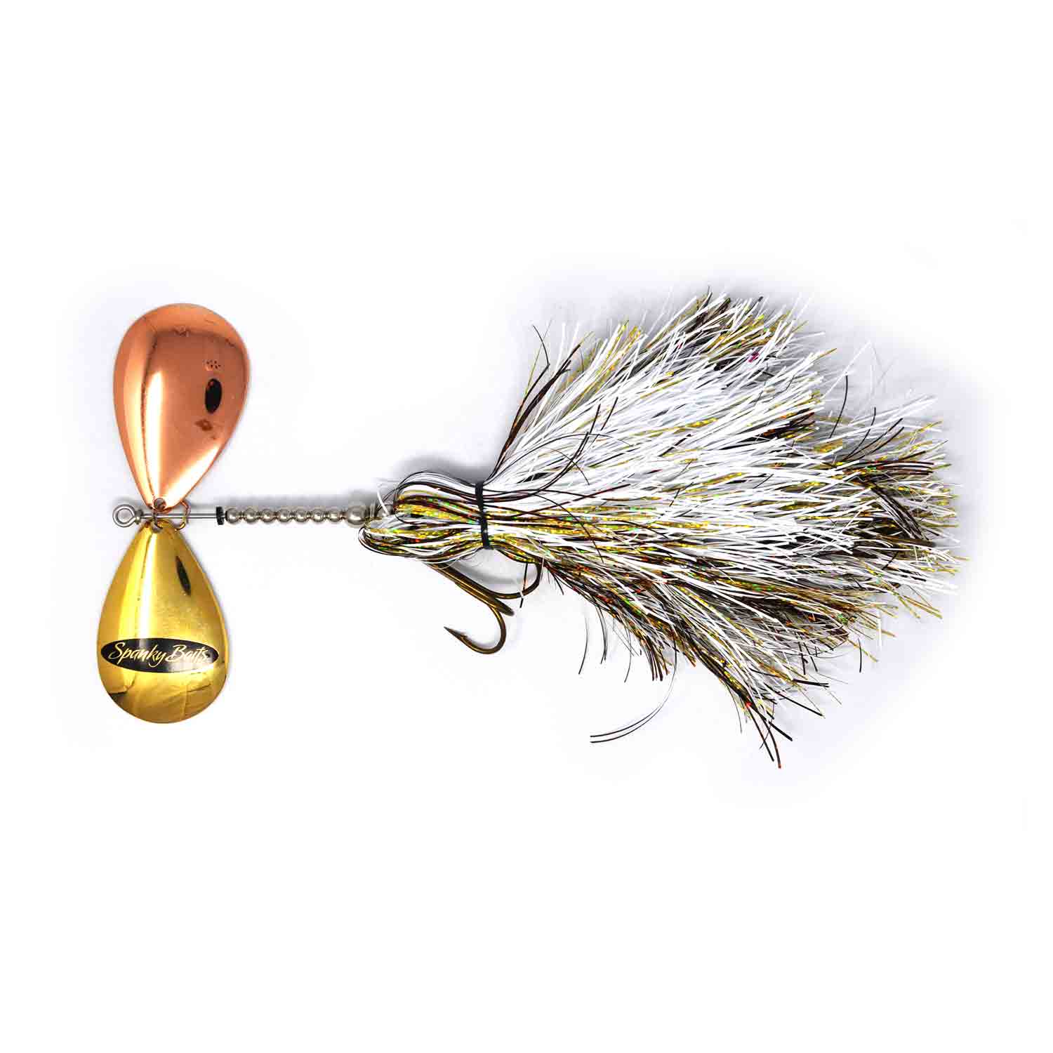 View of Bucktails Spanky Baits Shocker Bucktail Walleye White Tail available at EZOKO Fishing