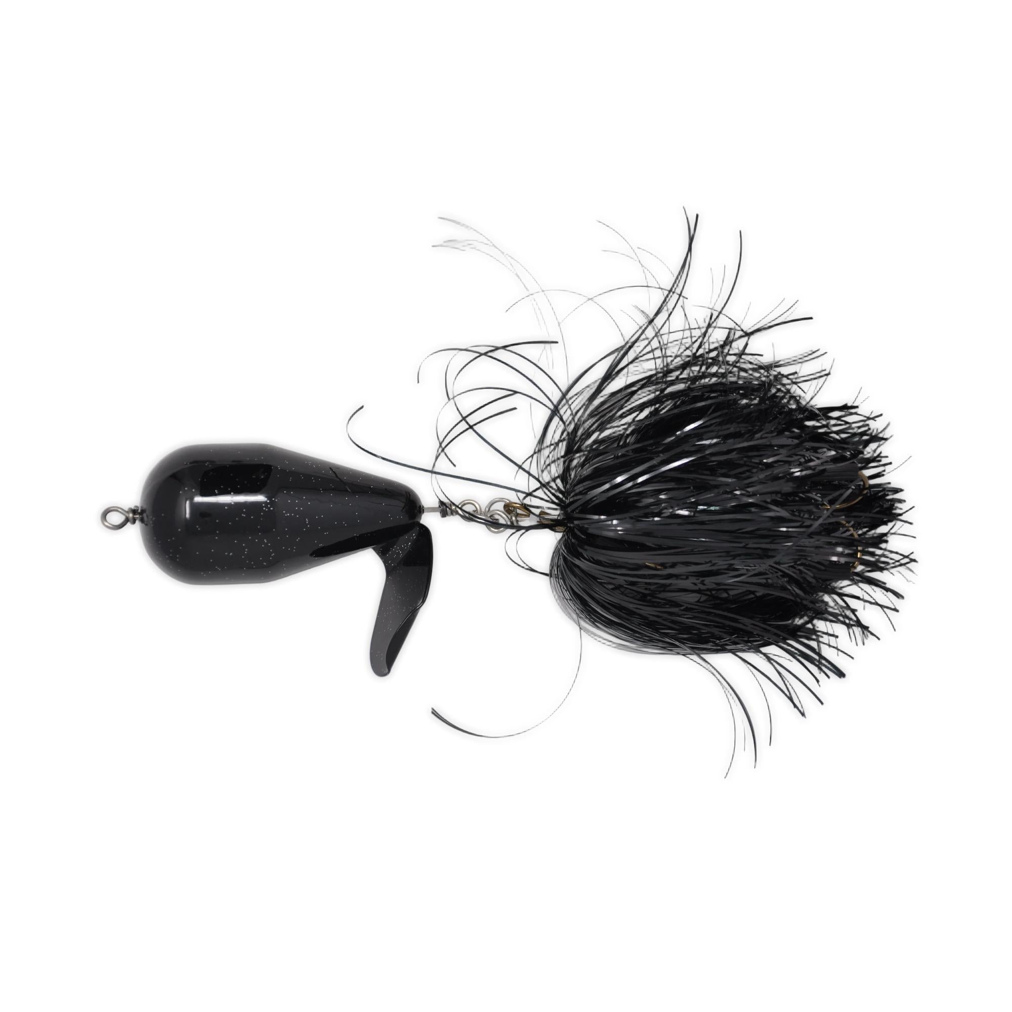 View of Top Waters Spanky Baits Violence Topwater Black available at EZOKO Fishing