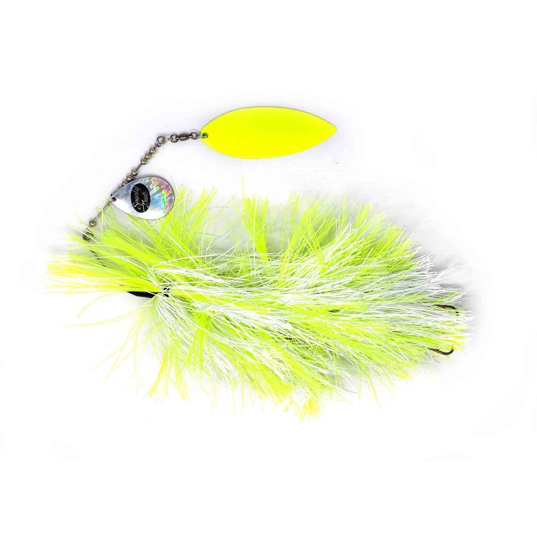 View of Spinnerbaits Spanky Baits Whiplash 10/0 Willow Spinnerbaits Lemon Head available at EZOKO Pike and Musky Shop