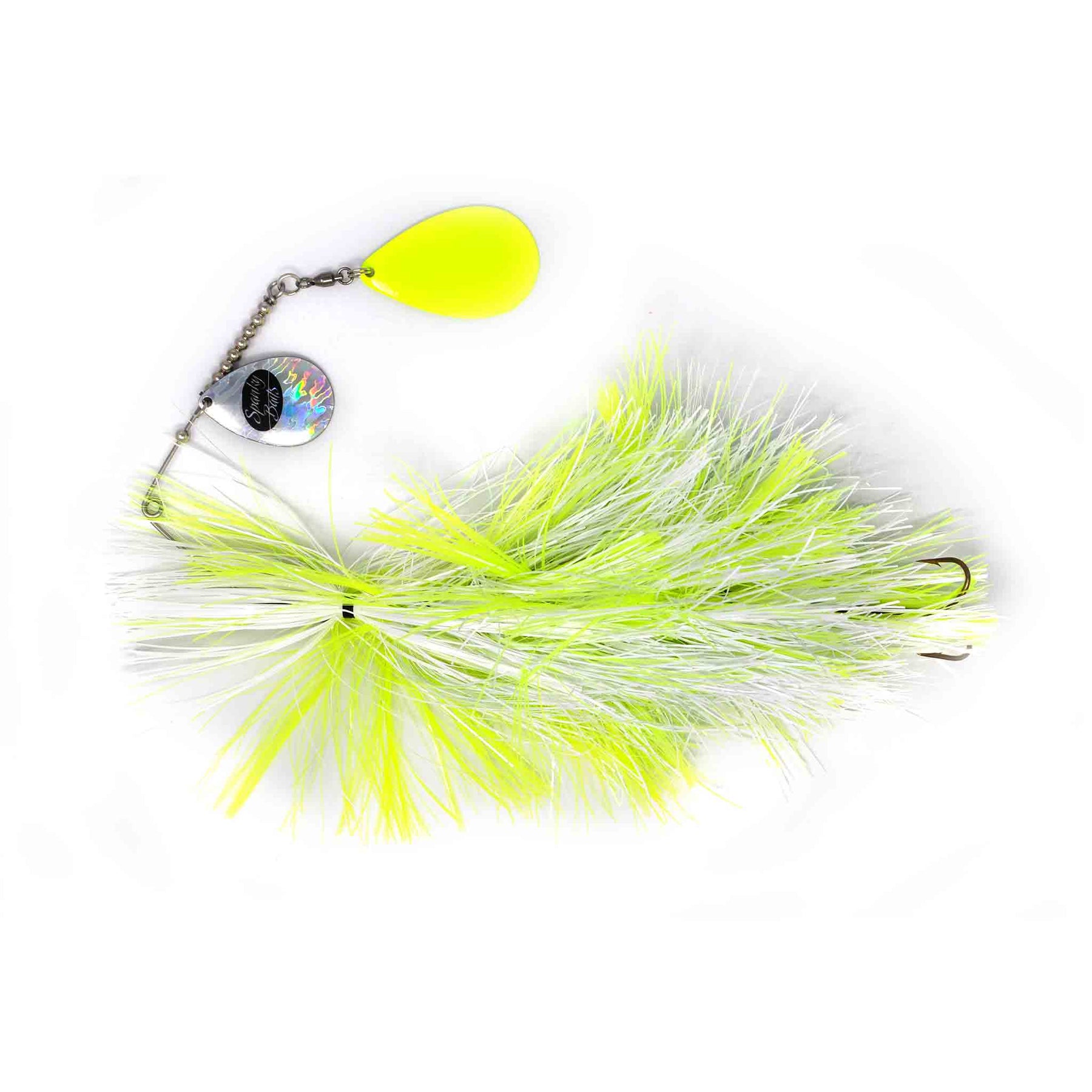 View of Spinnerbaits Spanky Baits Whiplash 9/0 Mag Spinnerbaits Lemon Head available at EZOKO Fishing