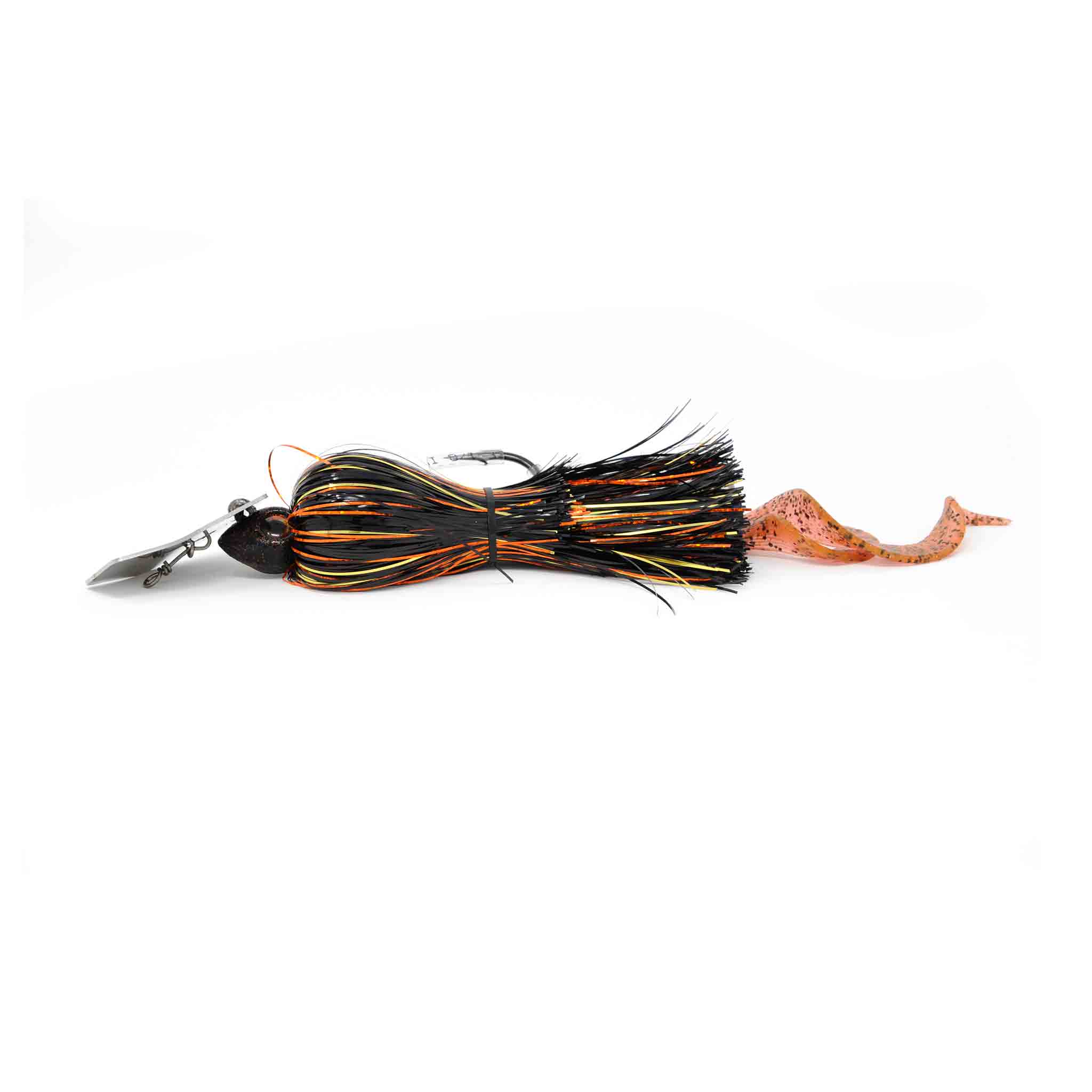 View of Chatterbaits SS Leurres Sky-Candy Chatterbait 3oz Black / Orange / Gold available at EZOKO Fishing