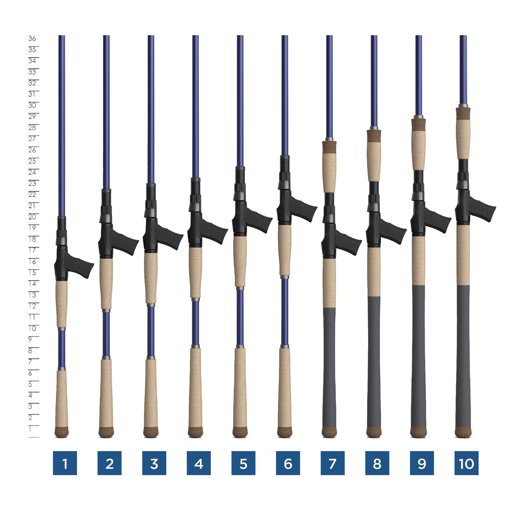 View of Baitcast_Rods St-Croix Legend Tournament Musky Baitcast Rods available at EZOKO Pike and Musky Shop