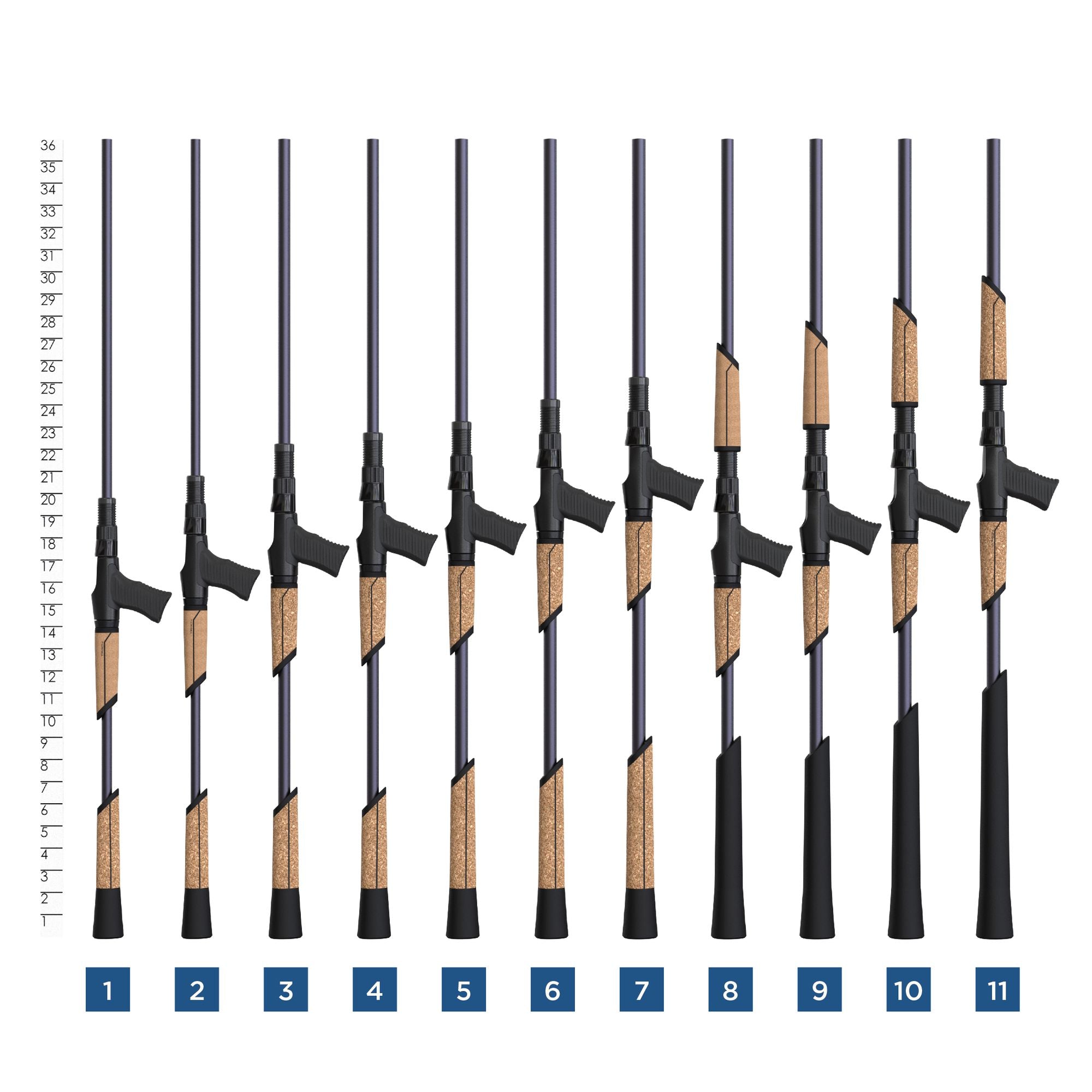 View of Baitcast_Rods St-Croix Mojo Musky Baitcast Rods available at EZOKO Pike and Musky Shop
