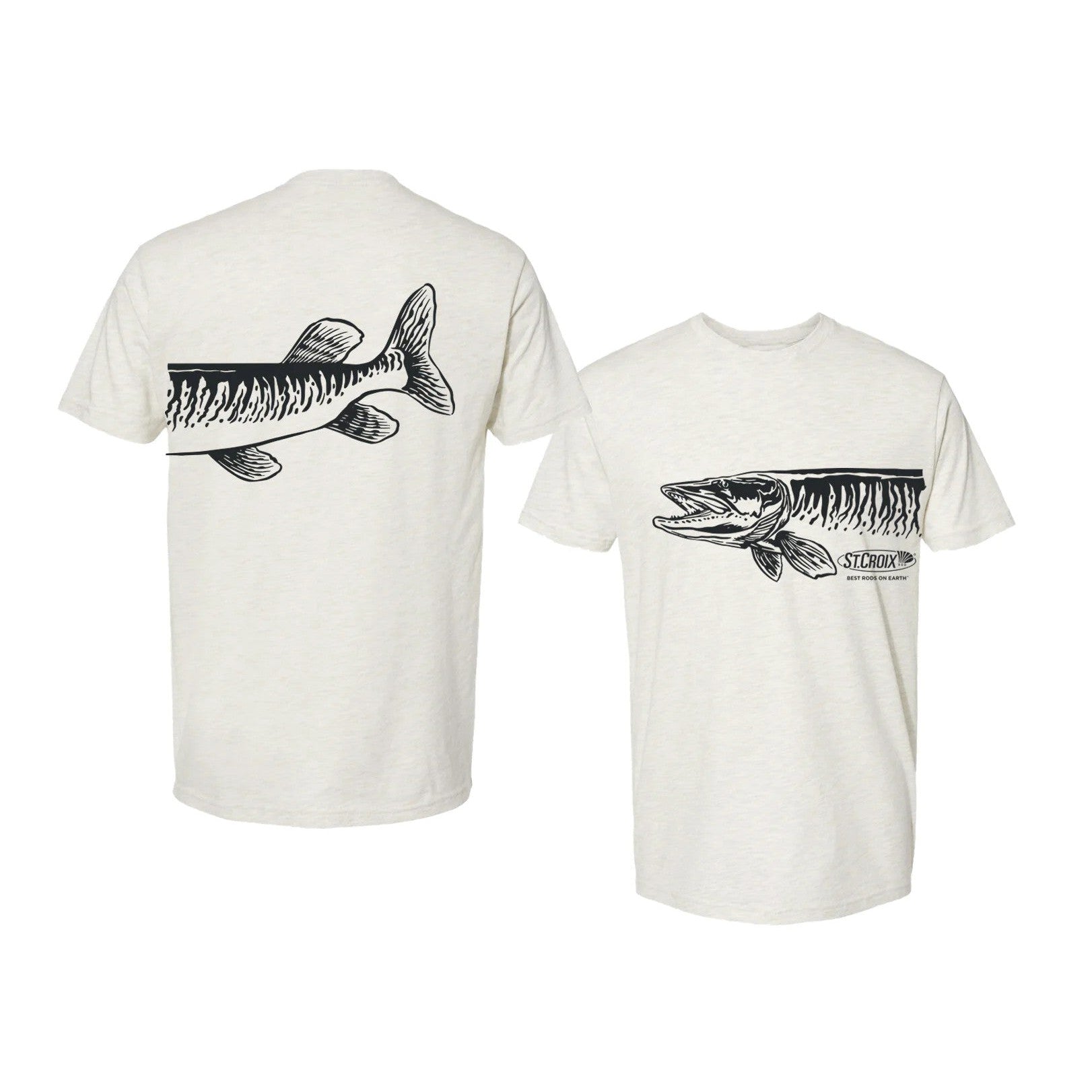 View of T-Shirts St-Croix Musky Tee available at EZOKO Pike and Musky Shop