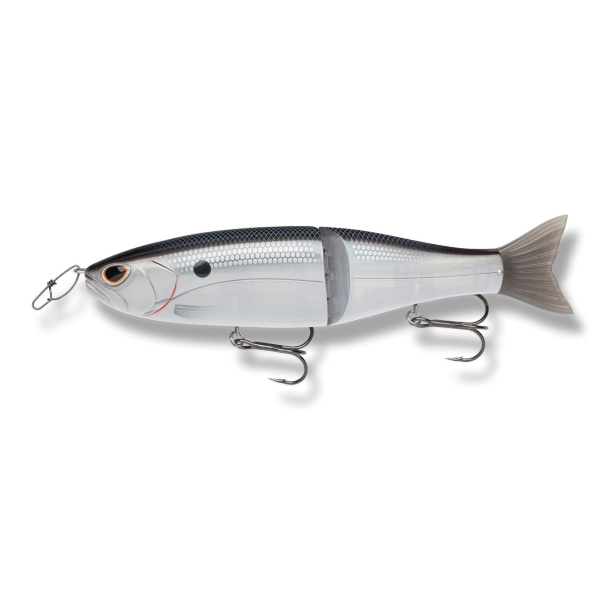 View of Jerk-Glide_Baits Storm Arashi Glide Bait Black Silver Shad available at EZOKO Fishing