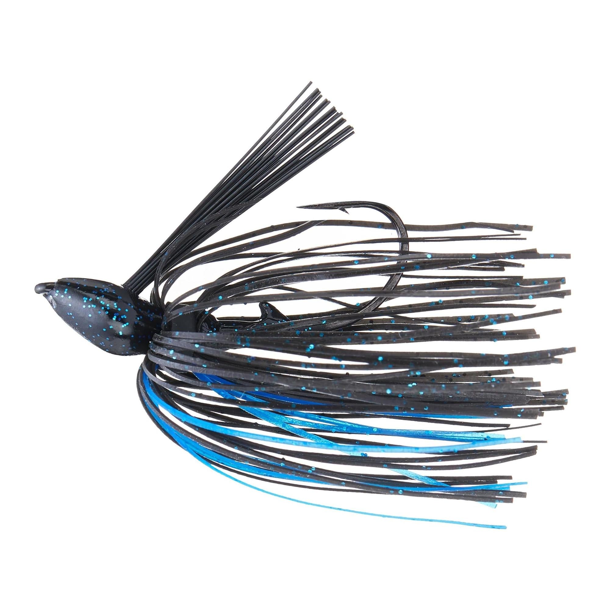 View of Casting Jig Strike King Denny Brauer Baby Structure Jig 3/8 oz Black Blue available at EZOKO Fishing