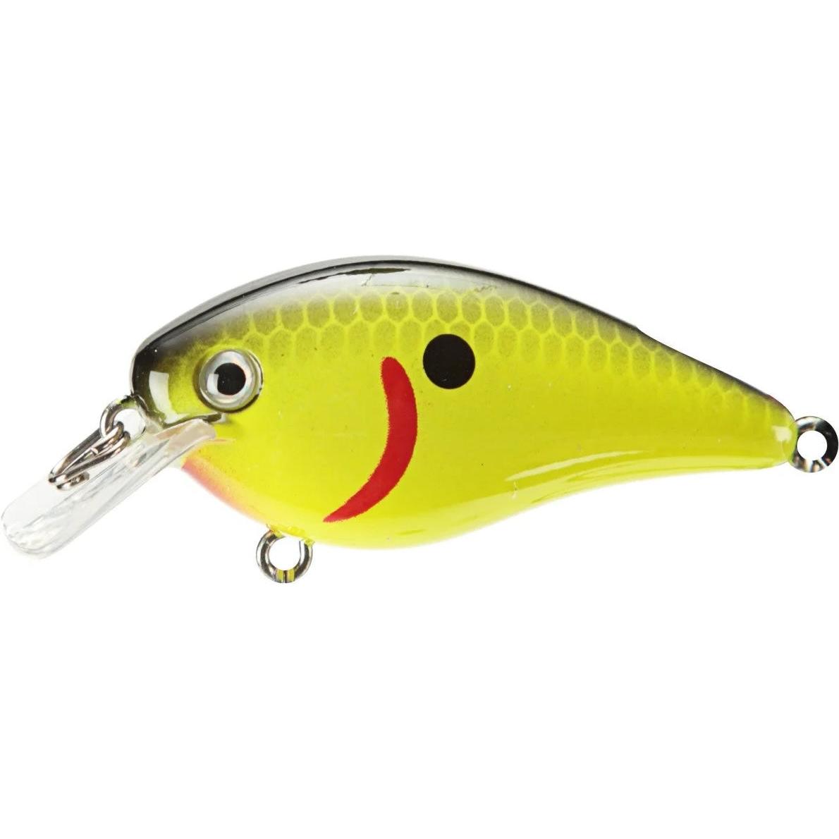 View of Squarebill Strike King KVD Square Bill 1.0 Black Back Chartreuse available at EZOKO Fishing