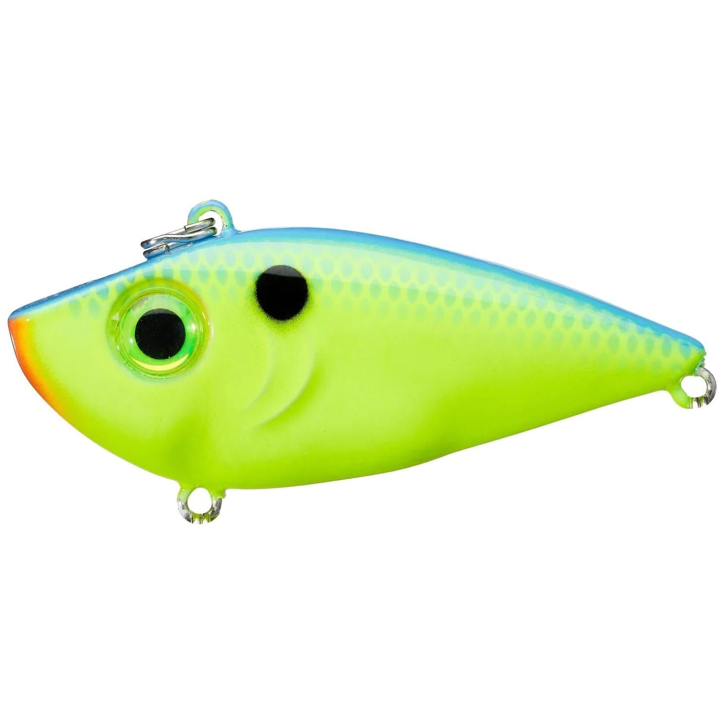 View of Lipless crankbait Strike King Red Eyed Shad 3/8 oz Powder Blue Black Chart available at EZOKO Fishing