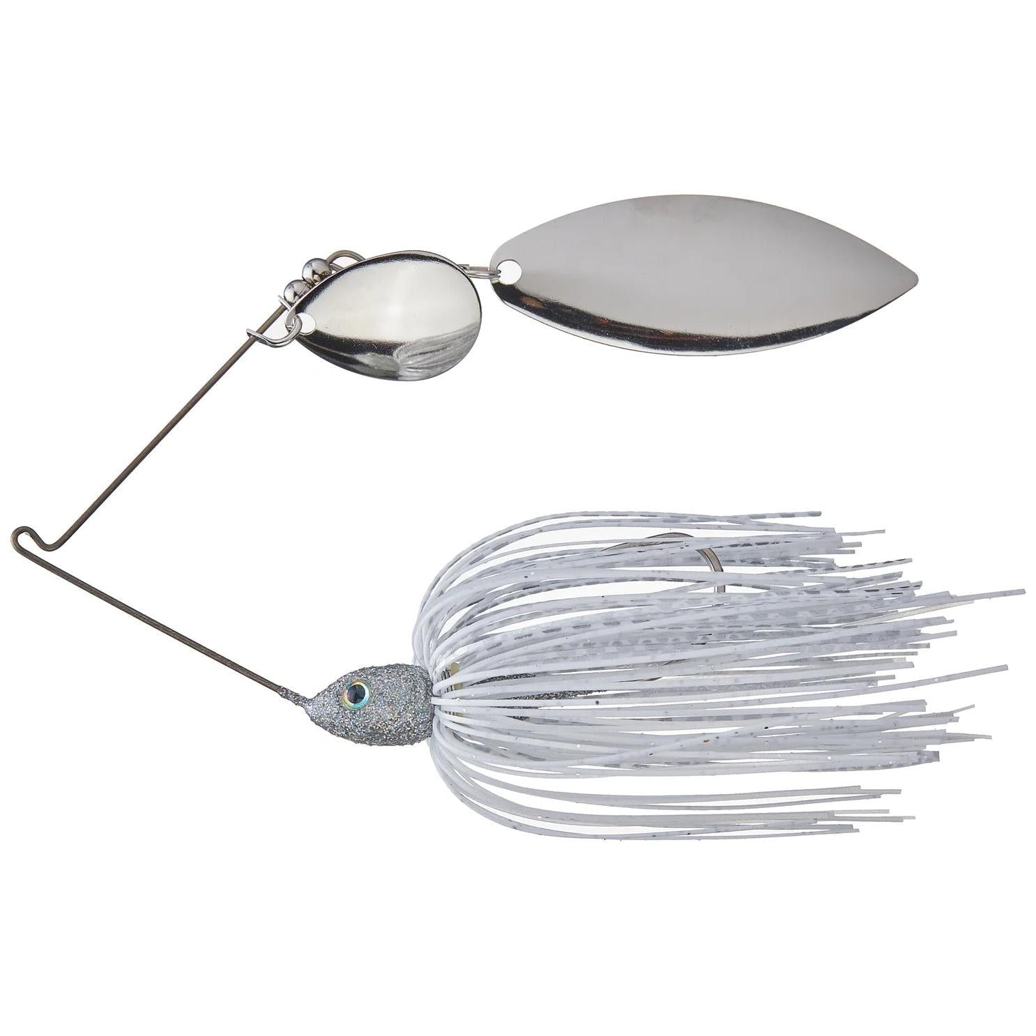 View of Spinnerbait Strike King Tour Grade Colorado Willow Spinnerbait 3/8 oz White/Silver available at EZOKO Fishing