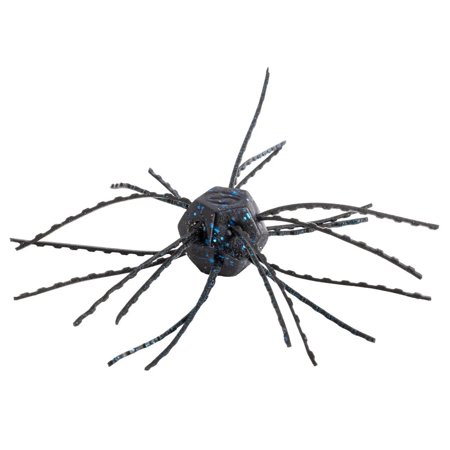 View of Soft Baits Strike King Tumbleweed Salted Black Blue Flake available at EZOKO Fishing