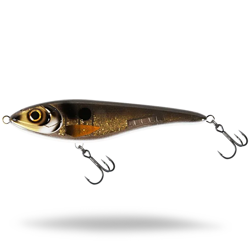 View of Jerk-Glide_Baits Strike Pro Big Bandit Slow Sink Glide Bait Classic Sucker available at EZOKO Pike and Musky Shop