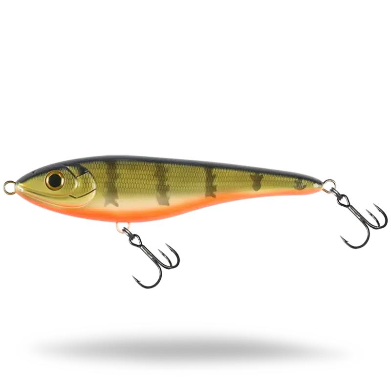 View of Jerk-Glide_Baits Strike Pro Big Bandit Sinking Glide Bait Baby Perch available at EZOKO Fishing