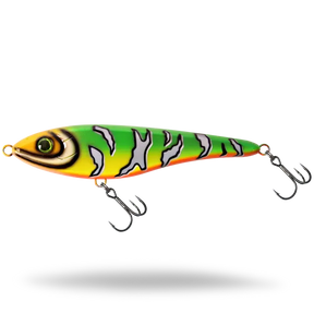 View of Jerk-Glide_Baits Strike Pro Big Bandit Suspending Glide Bait Jungle Rock available at EZOKO Pike and Musky Shop