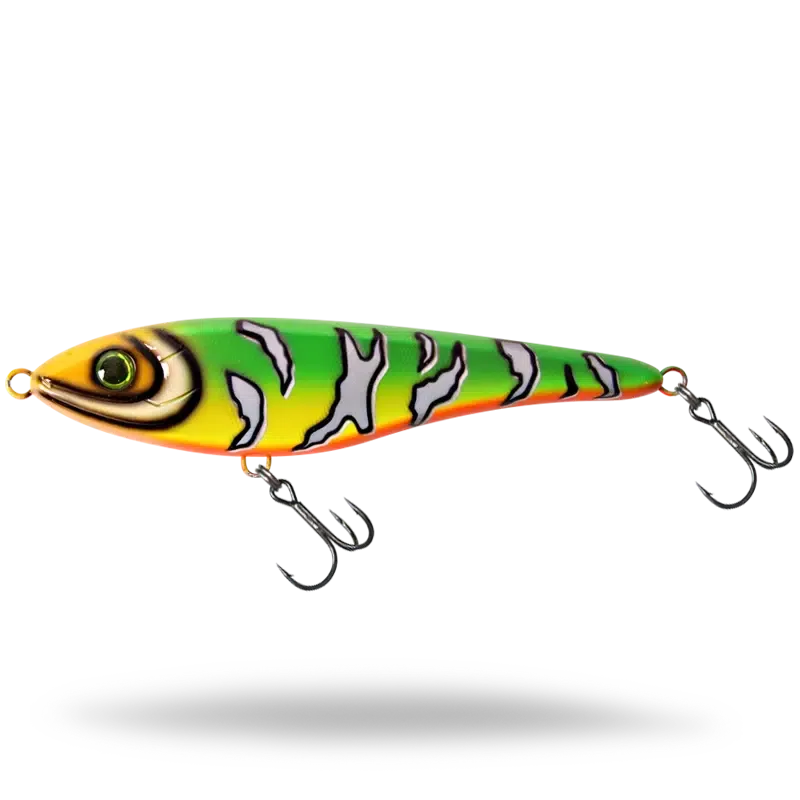 View of Jerk-Glide_Baits Strike Pro Big Bandit Suspending Glide Bait Jungle Rock available at EZOKO Pike and Musky Shop