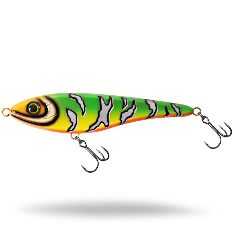 View of Jerk-Glide_Baits Strike Pro Big Bandit Suspending Glide Bait Jungle Rock available at EZOKO Fishing