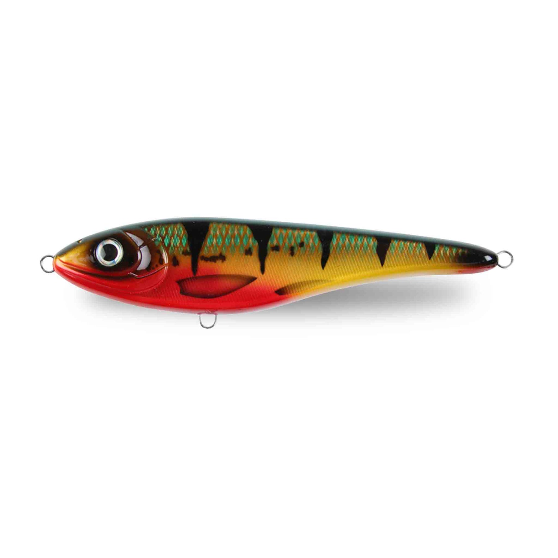 View of Jerk-Glide_Baits Strike Pro Big Bandit Suspending Glide Bait Red Perch available at EZOKO Fishing