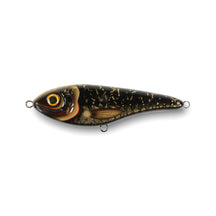 View of Jerk-Glide_Baits Strike Pro Buster Jerk II Suspending Glide Bait Black Shadow available at EZOKO Pike and Musky Shop
