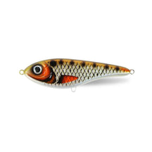 View of Jerk-Glide_Baits Strike Pro Buster Jerk II Suspending Glide Bait Golden Ridgeback available at EZOKO Pike and Musky Shop