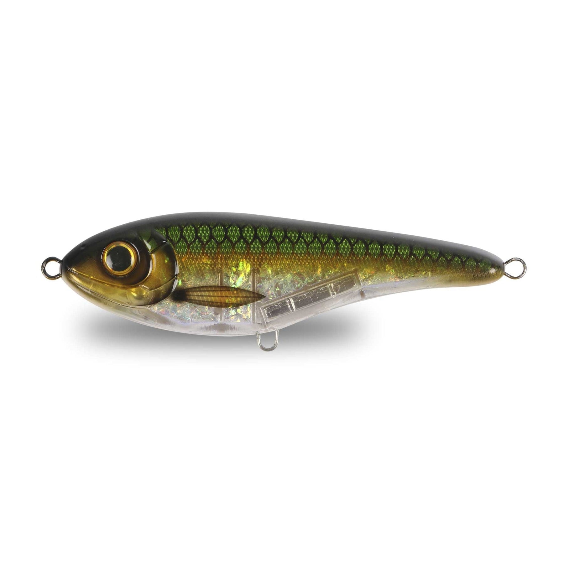 Strike Pro Buster Jerk II Suspending Green mean Jerk-Glide Baits