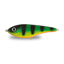 View of Jerk-Glide_Baits Strike Pro Buster Jerk Shallow Glide Bait Fire Tiger available at EZOKO Fishing