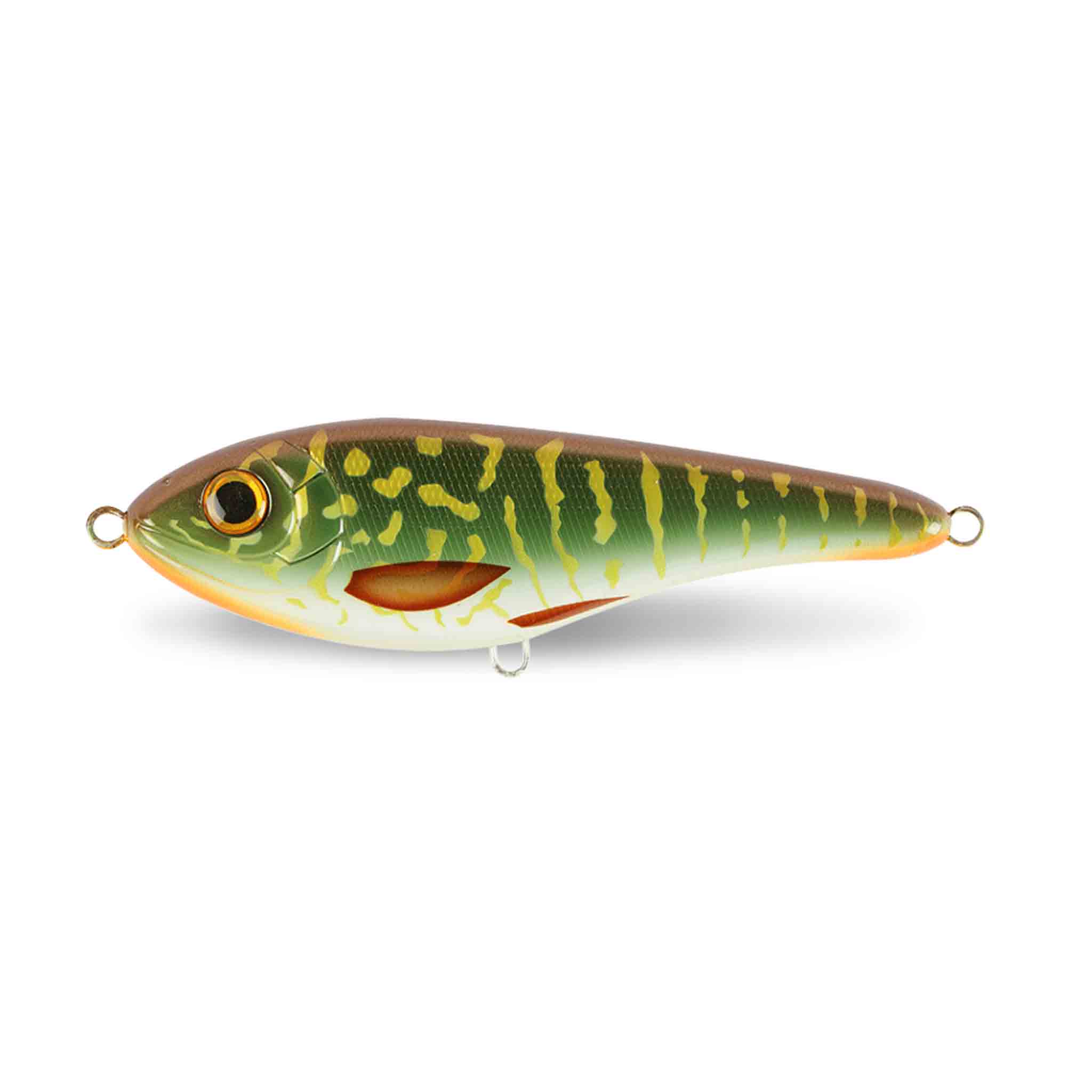 View of Jerk-Glide_Baits Strike Pro Buster Jerk Sinking Glide Bait Special Pike available at EZOKO Fishing