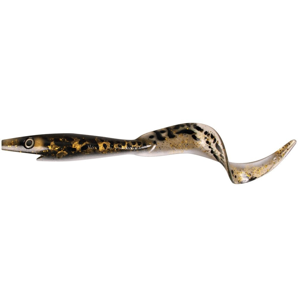 View of Swimbaits Strike Pro Giant Pig Tail Swimbait Motoroil Ronin available at EZOKO Fishing