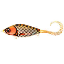 View of Jerk-Glide_Baits Strike Pro Guppie Glide Bait Golden Ridgeback / Gold Glitter available at EZOKO Pike and Musky Shop