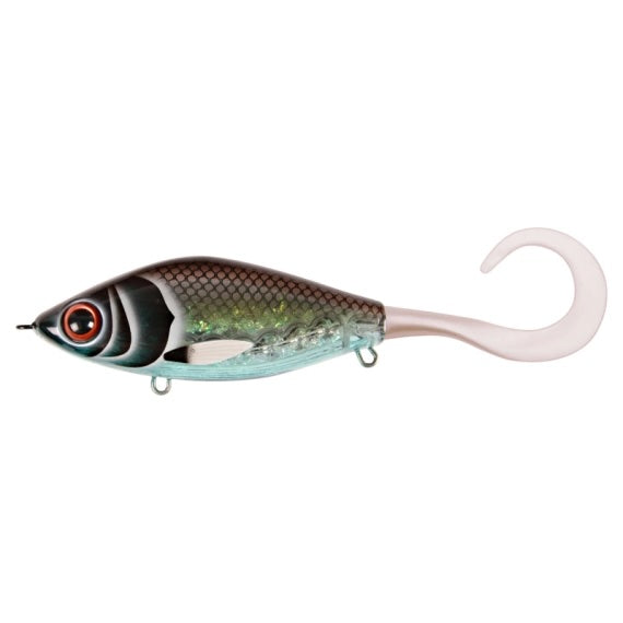 View of Jerk-Glide_Baits Strike Pro Guppie Glide Bait Midnight Shiner available at EZOKO Fishing