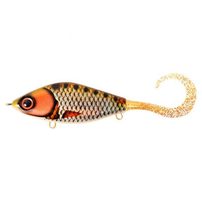 View of Jerk-Glide_Baits Strike Pro Guppie Jr Shallow Glide Bait Golden Perch available at EZOKO Fishing