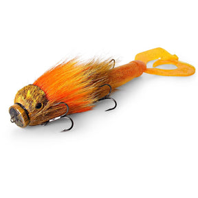 View of Swimbaits Strike Pro Miuras Mouse Magnum Swimbait Sunset available at EZOKO Pike and Musky Shop