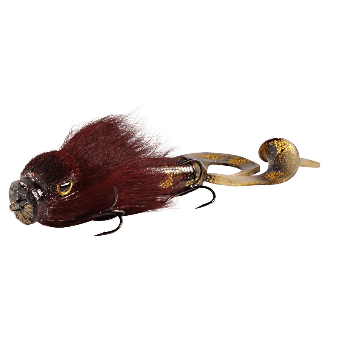 View of Swimbaits Strike Pro Miuras mouse big Swimbait Spotted Bullhead available at EZOKO Pike and Musky Shop