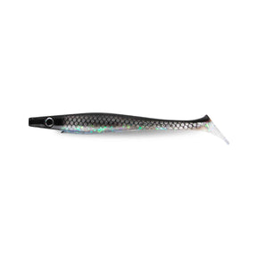 View of Swimbaits Strike Pro Pig Shad Swimbait Midnight Shiner available at EZOKO Pike and Musky Shop