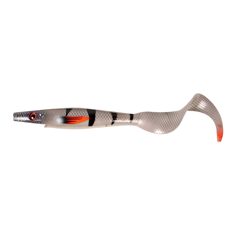 View of Swimbaits Strike Pro Pig Tail Jr (2-pack) Swimbait Silver Koi available at EZOKO Fishing