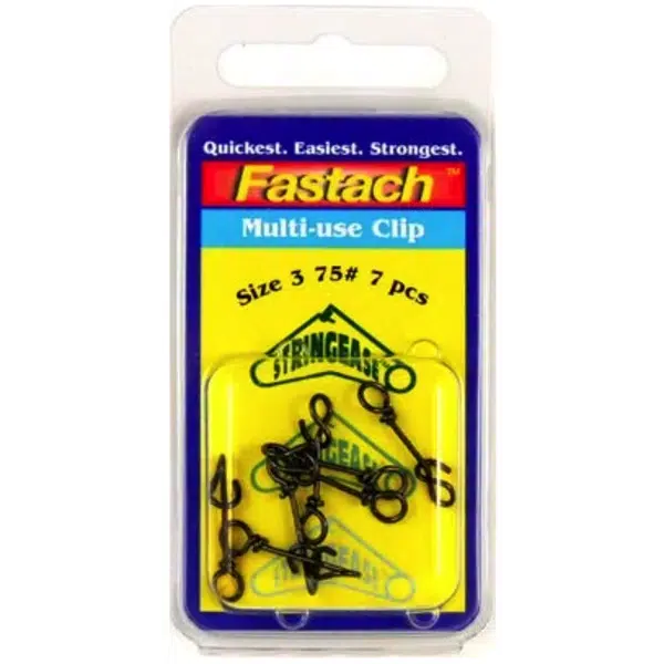 View of Snaps-Swivels-Split-Rings Stringease Fastach Clip available at EZOKO Pike and Musky Shop