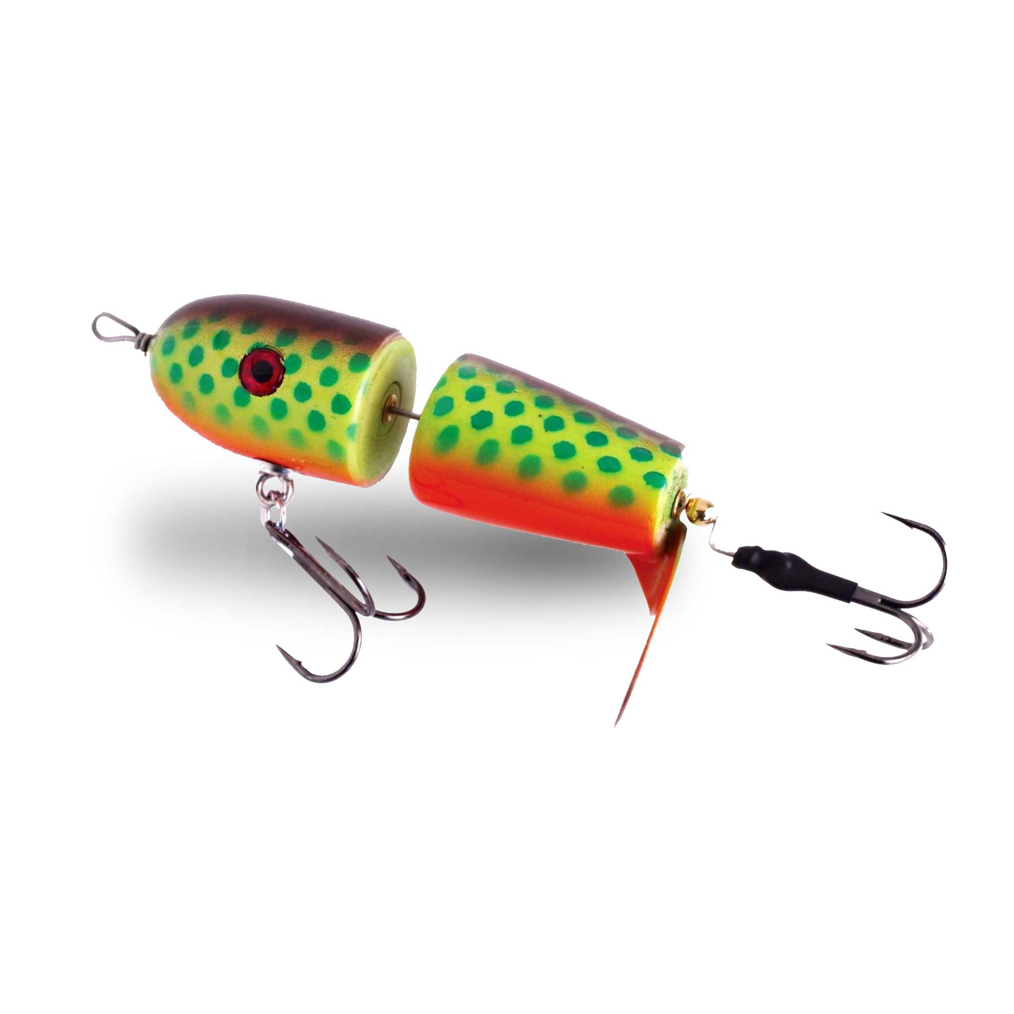 View of Topwater Suick Nitewalker Propbait Fire Tiger available at EZOKO Fishing