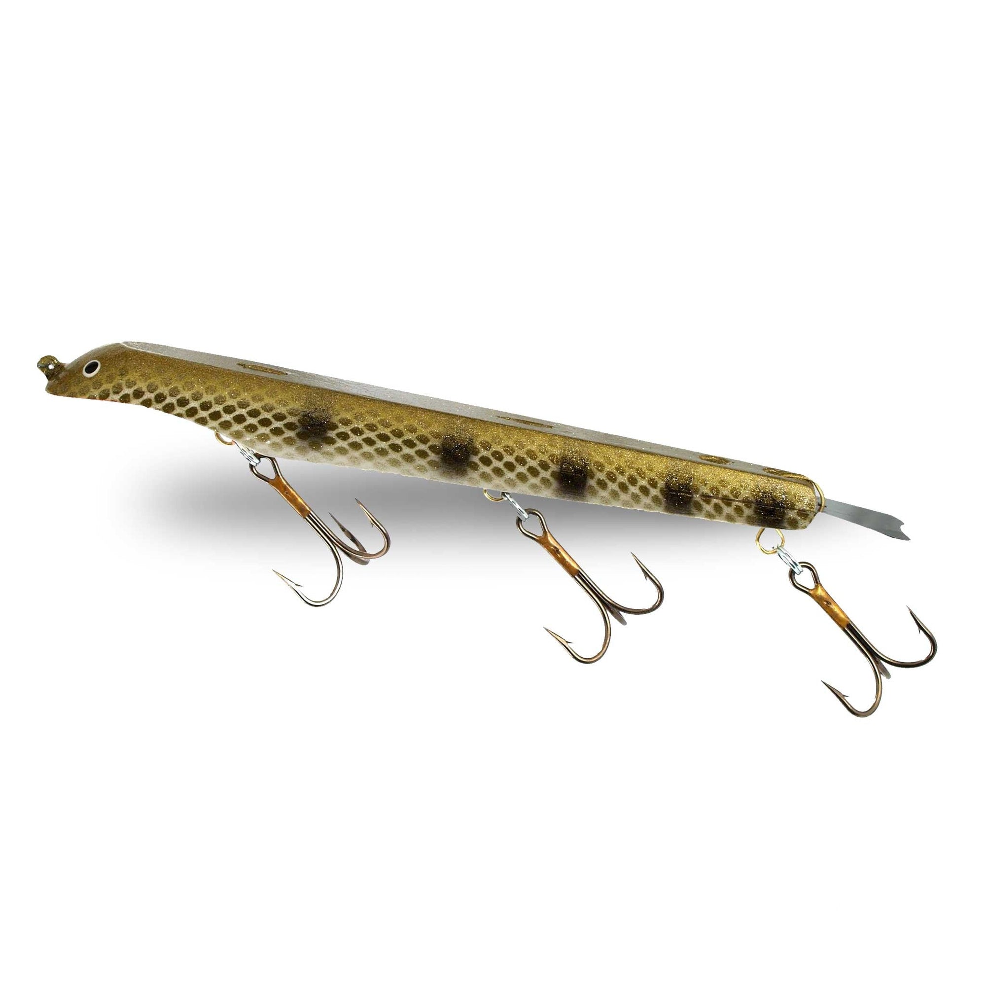 View of Dive_And_Rise Suick Non-Weighted Magnum Thriller 12" Dive And Rise Bait Perch available at EZOKO Fishing