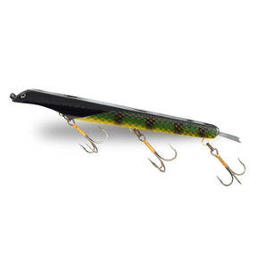 Suick Non-Weighted Magnum Thriller 12" Yellow Perch Dive And Rise