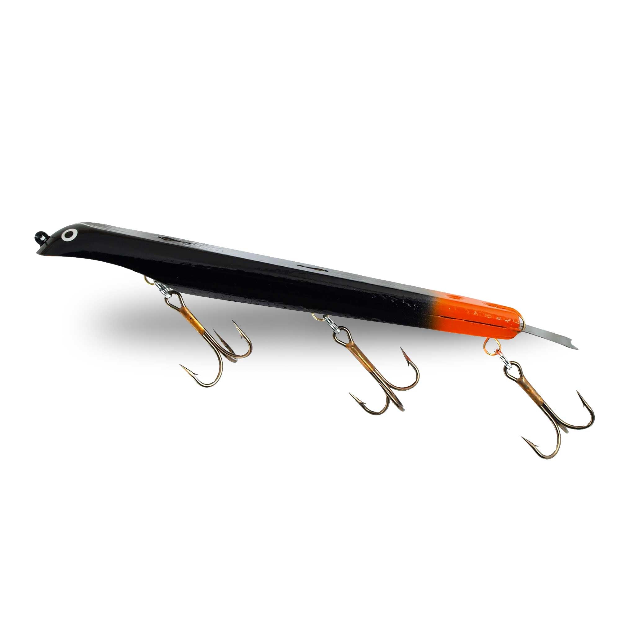 View of Dive_And_Rise Suick Non-Weighted Thriller 10" Dive And Rise Bait Fire Tail available at EZOKO Fishing